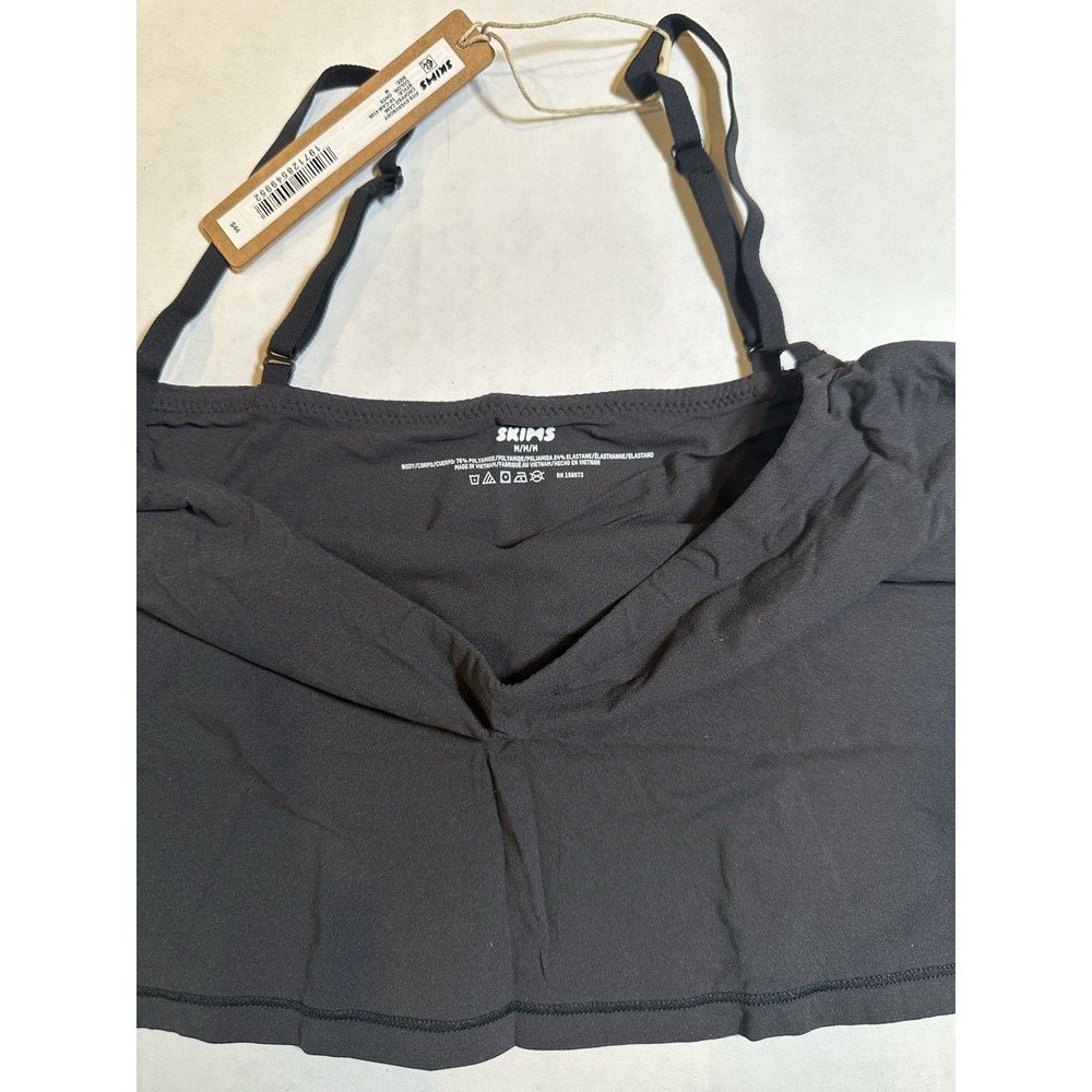 Skims Fits Everybody Cropped Cami Onyx Medium - Picture 3 of 3